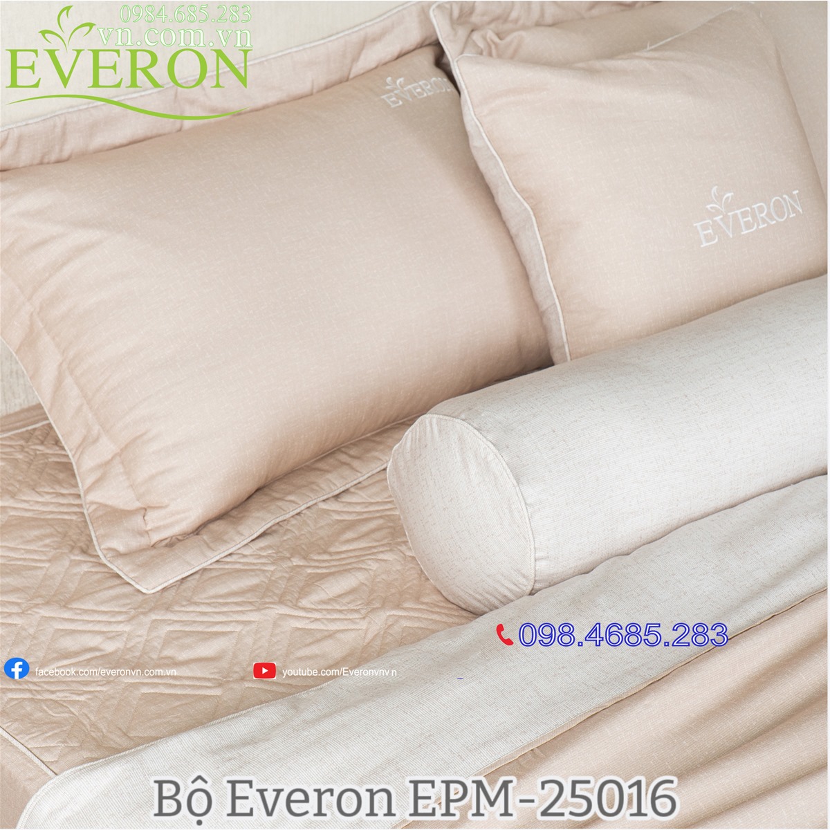 Bộ Chăn Ga Gối Everon EPM-25016
