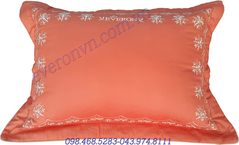 vỏ gối everon es 1602 màu hồng
