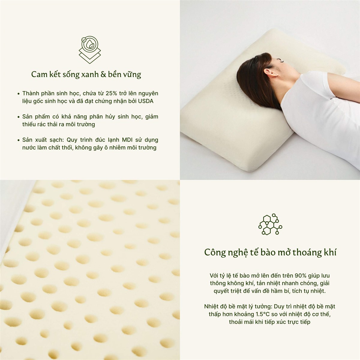 ruột gối lò xo Everon