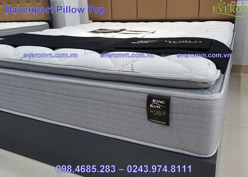 Đệm lò xo KingKoil – Everon Davenport Pillow Top sử dụng cho mùa hè.