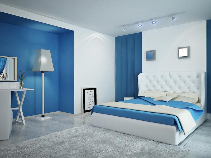 Chọn bộ ga giường Everon cho tường màu trắng của phòng ngủ