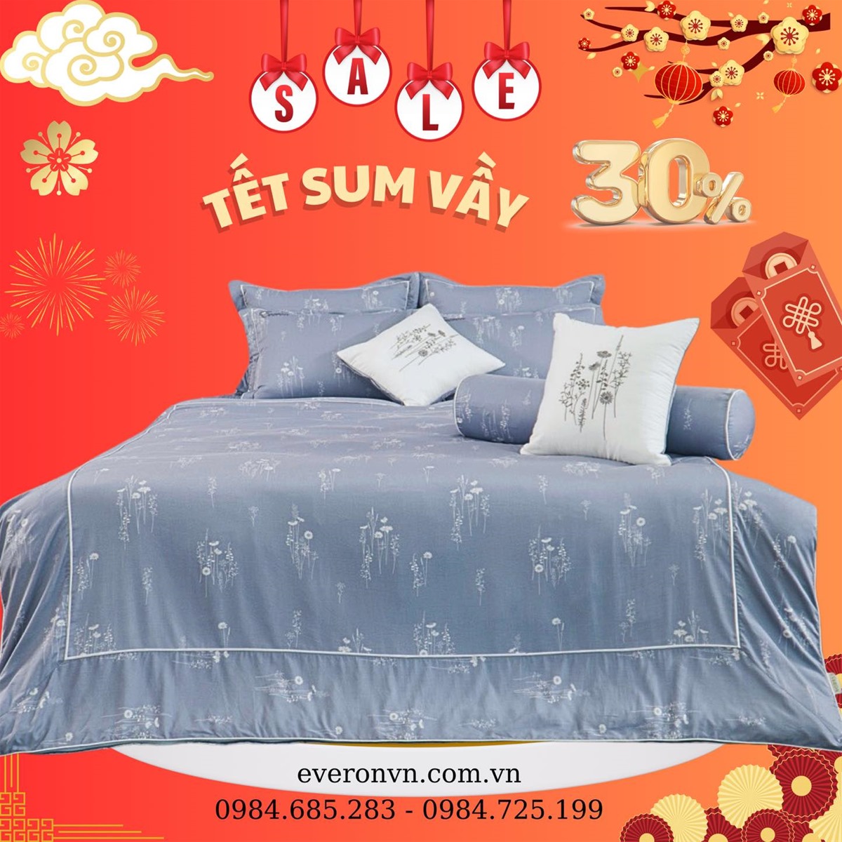 Bộ chăn ga everon giảm giá