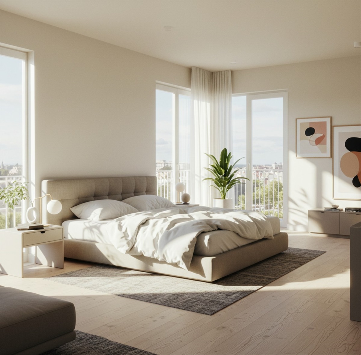 Phòng ngủ từ 20 đến 25m vuông