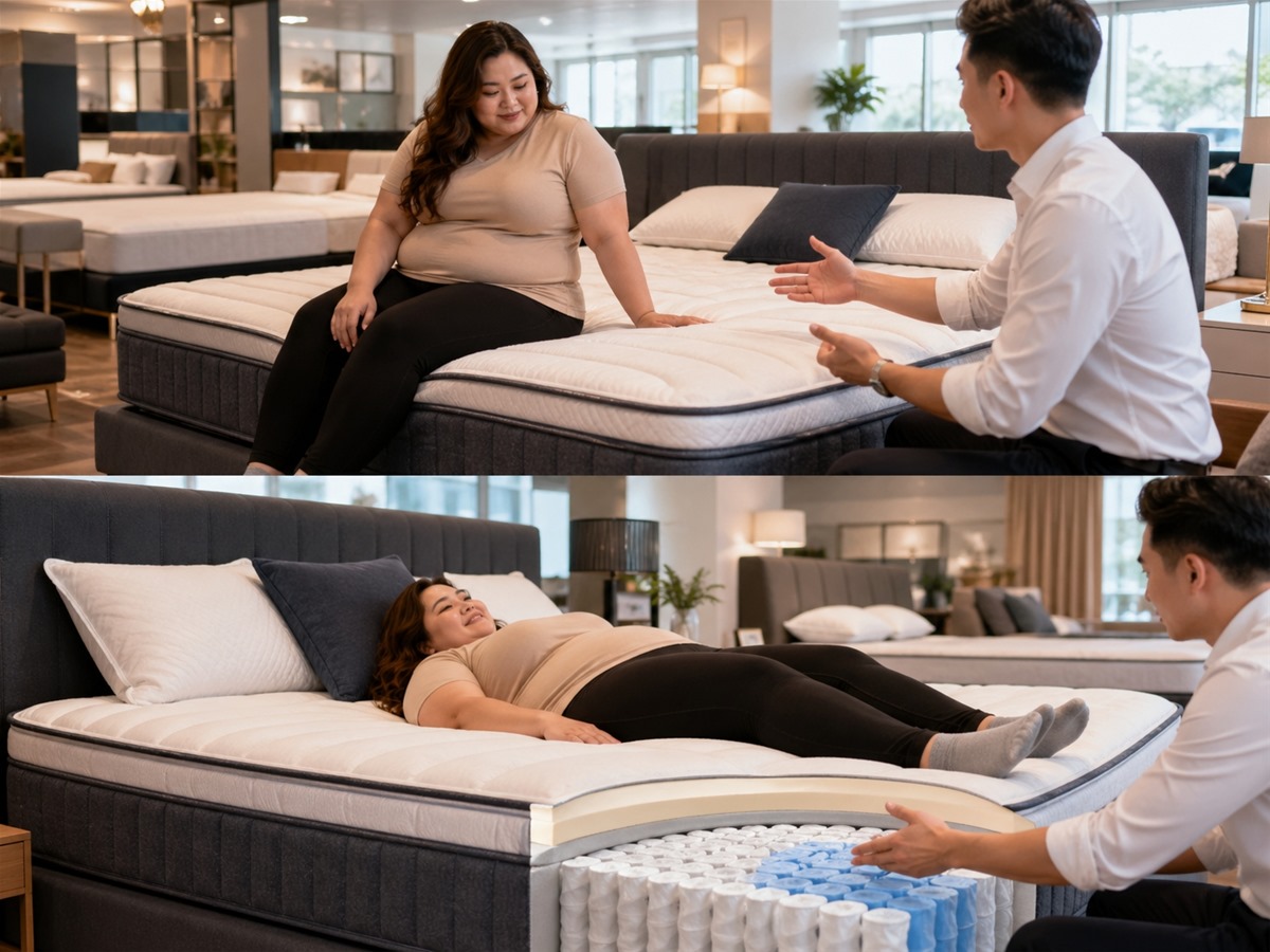 Chọn đệm cho người thừa cân