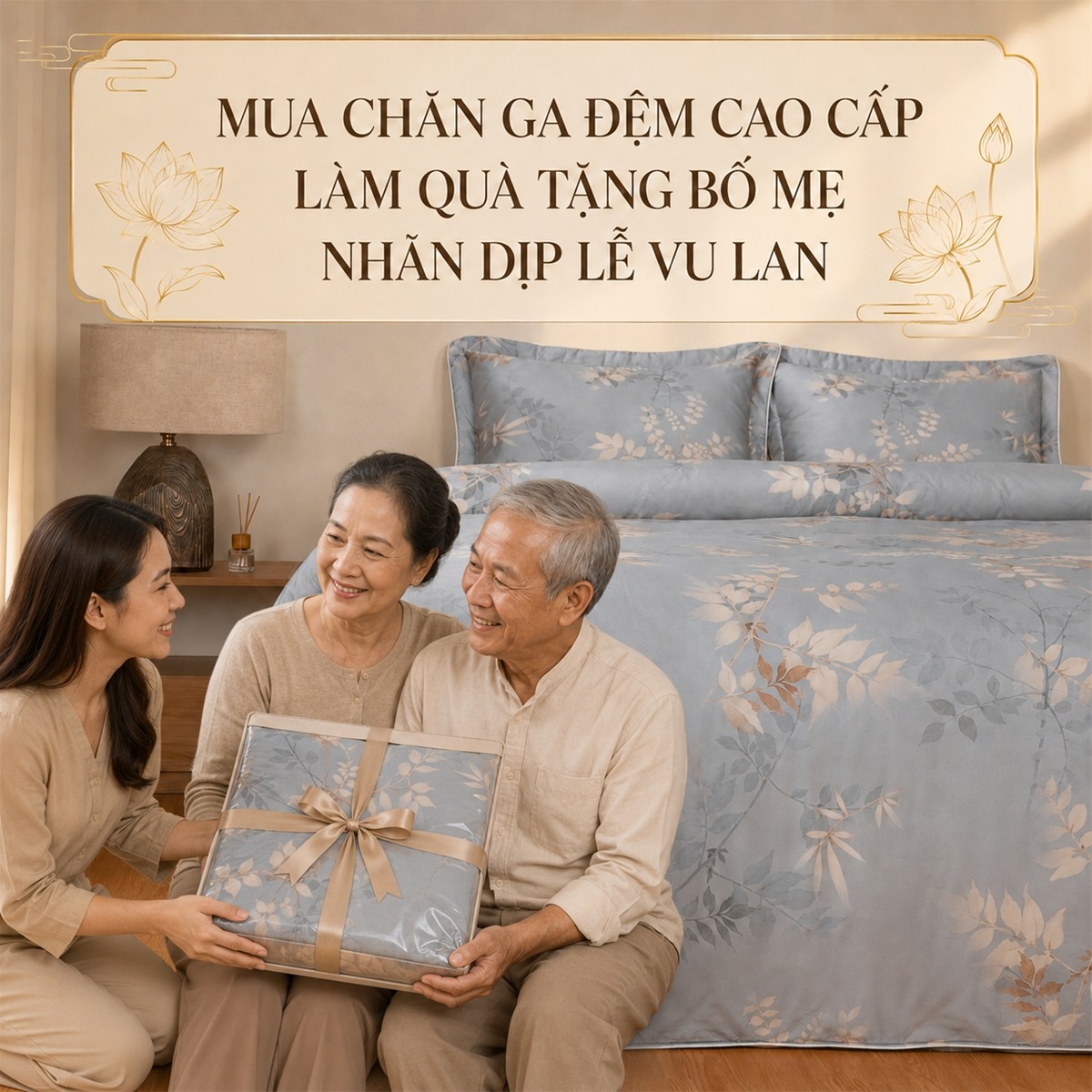 Mua Chăn Ga Đệm Tặng Bố Mẹ Dịp Lễ Vu Lan