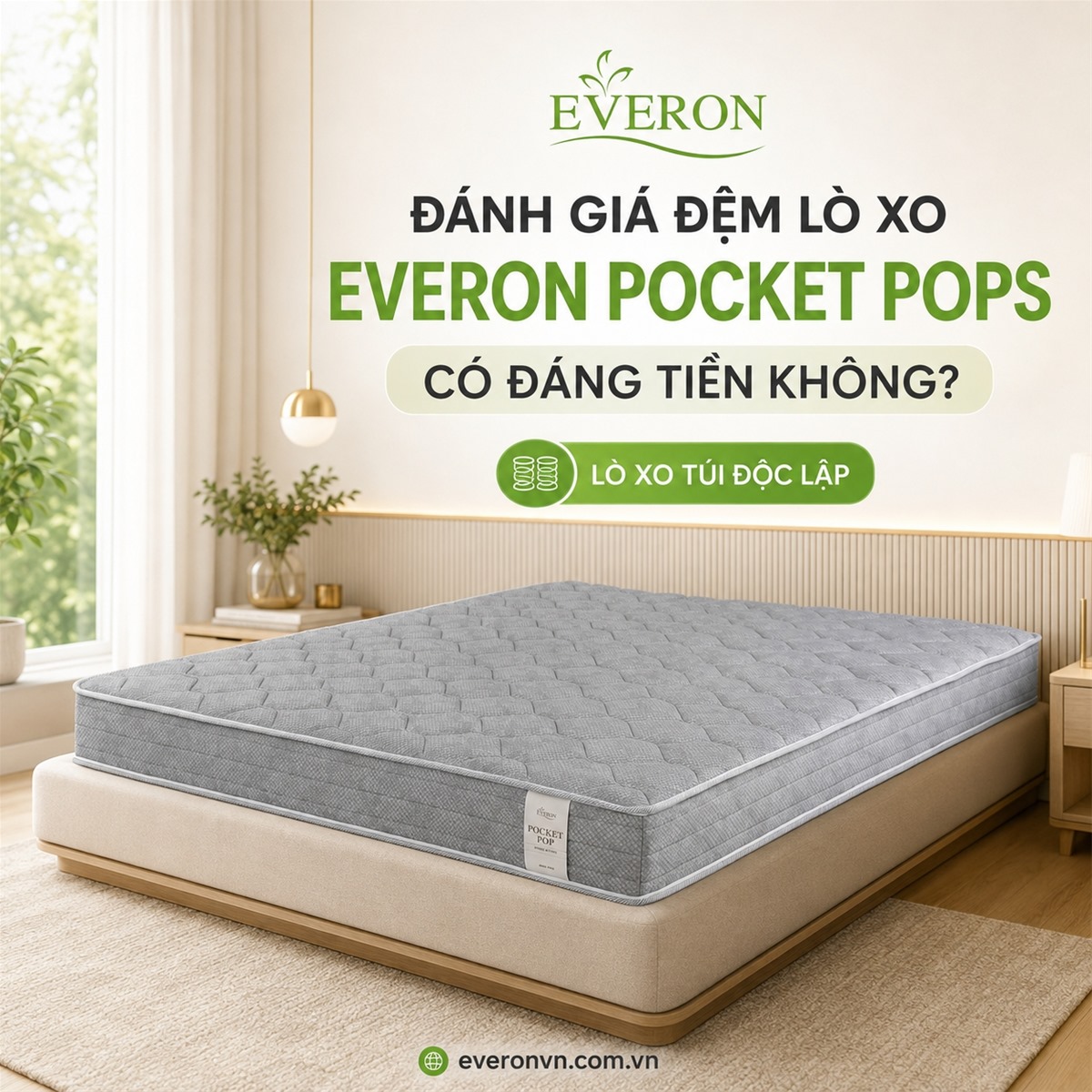 Đệm lò xo Everon Pocket Pops