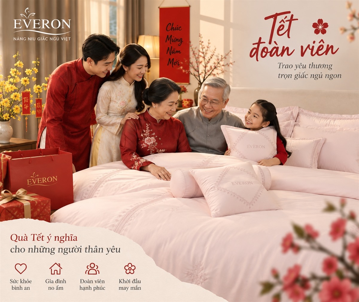 tặng chăn ga đệm dịp Tết Nguyên Đán