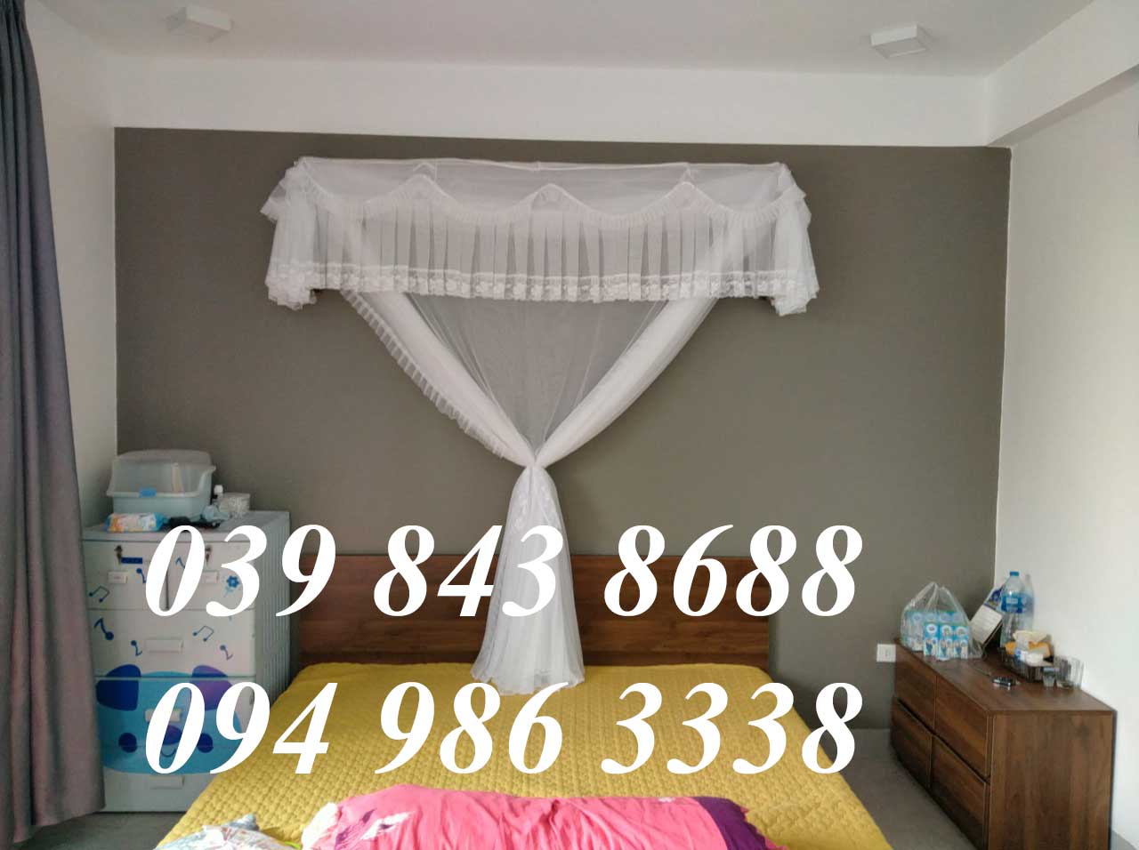 màn khung xếp gọn lắp tại long biên hà nội