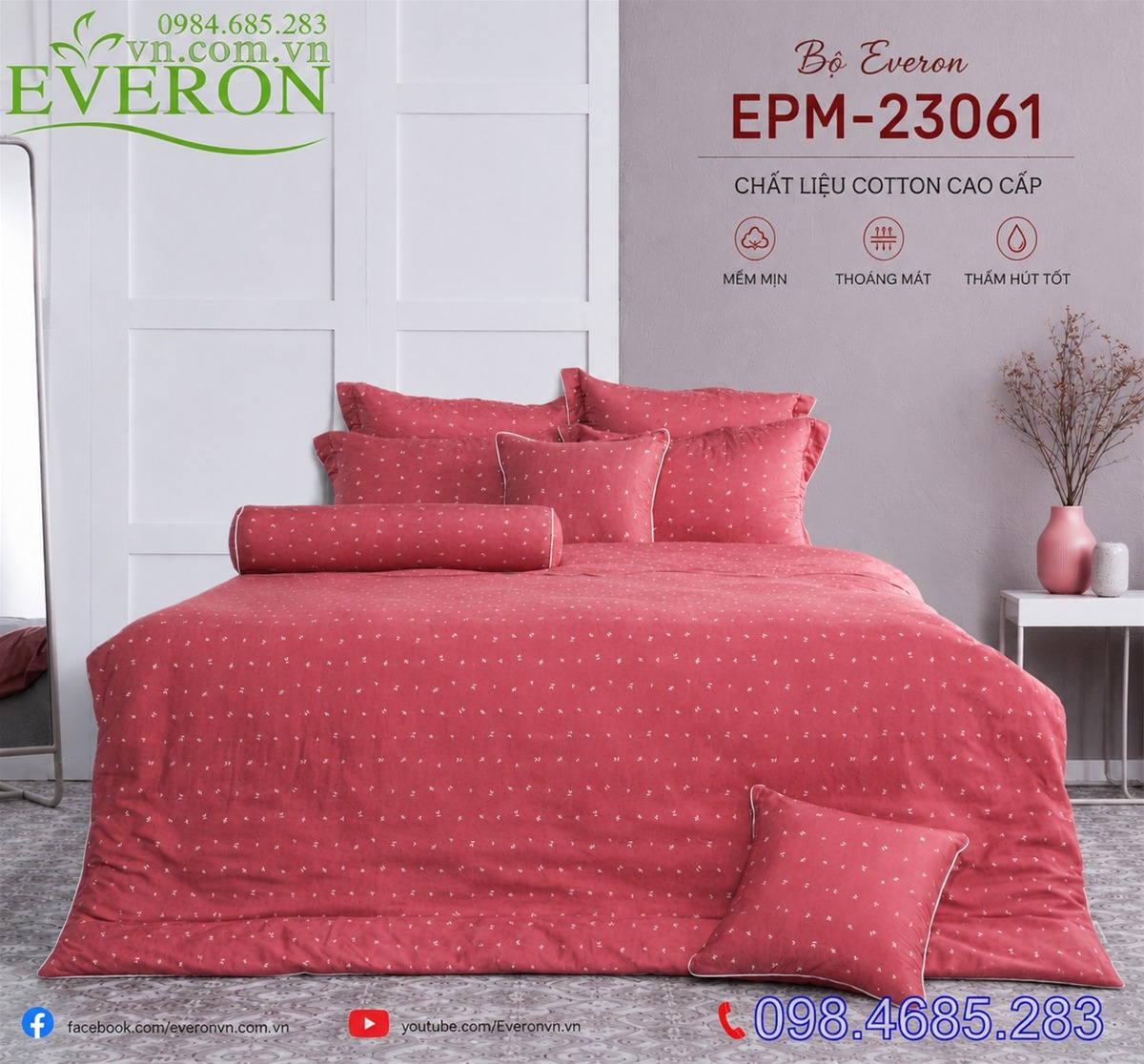 Bộ chăn ga gối Everon EPM-23061
