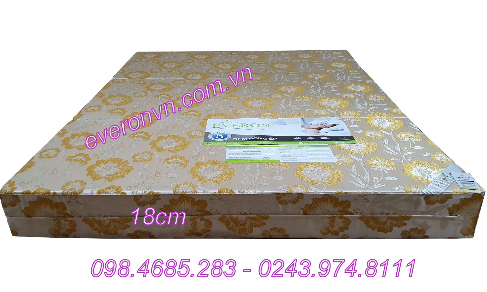 đệm bông ép 18cm