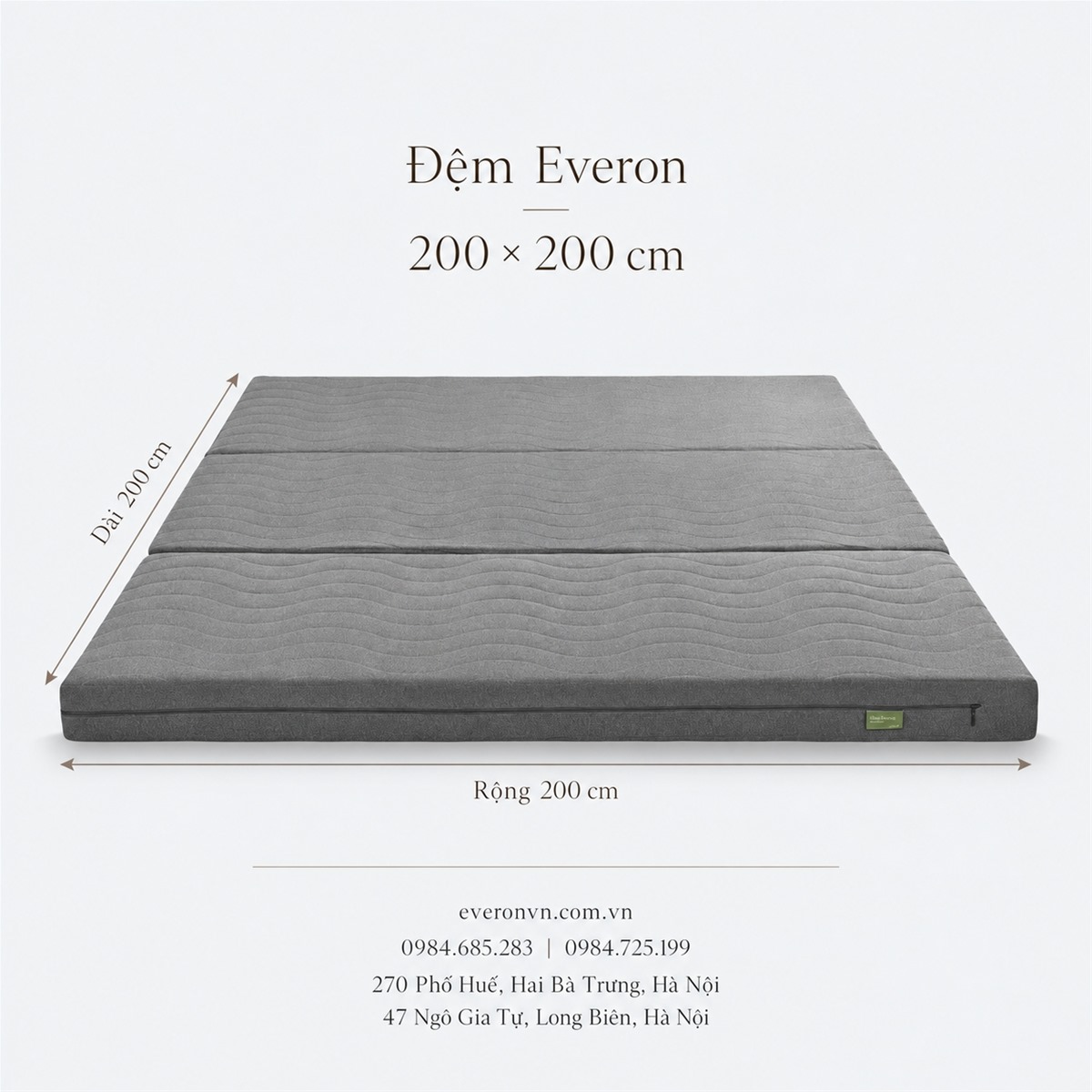 Đệm Bông Ép Everon 2m2m