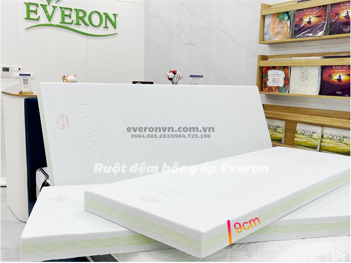 Đệm Bông Ép Everon 9cm