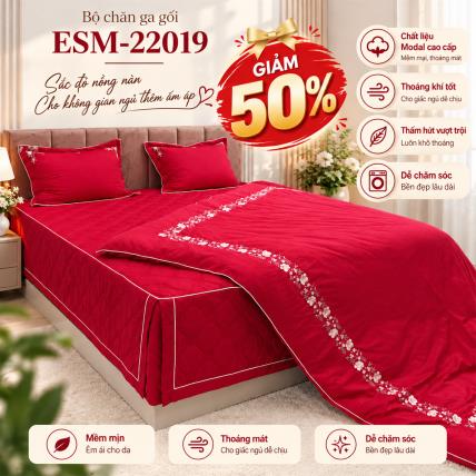 Bộ chăn ga gối Everon ESM-22019