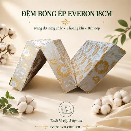Đệm Bông Ép Everon 18cm
