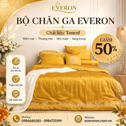 Bộ chăn ga gối Everon EST-22030
