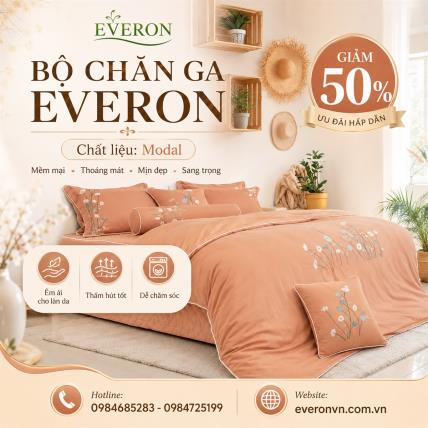 Bộ chăn ga gối Everon ESM-23013