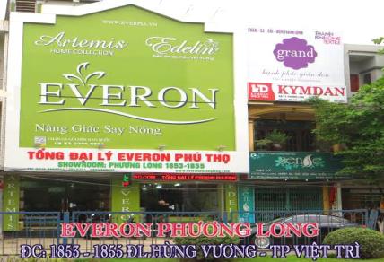 Everon Phú Thọ, Địa chỉ Đại lý bán chăn ga gối đệm Everon tại Phú Thọ