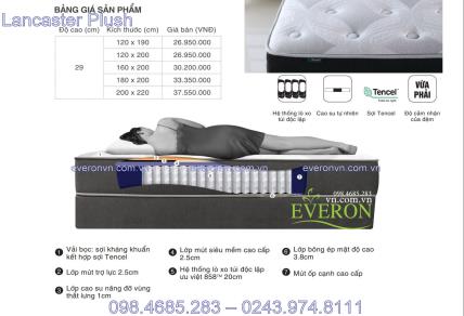 Top 3 mẫu đệm lò xo túi Everon giá rẻ được mua nhiều nhất năm 2021