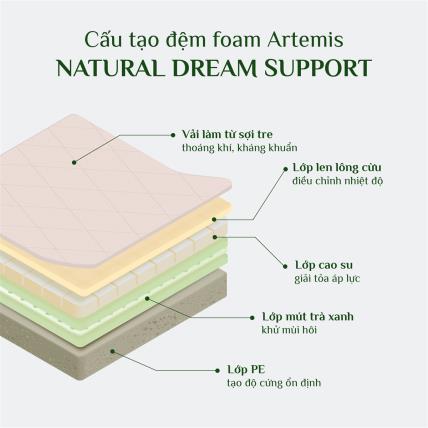 So sánh 3 loại đệm foam Artemis: Gentle Dream, Nature Dream Original và Nature Dream Support