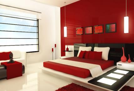 Mẹo chọn ga giường tường màu đỏ