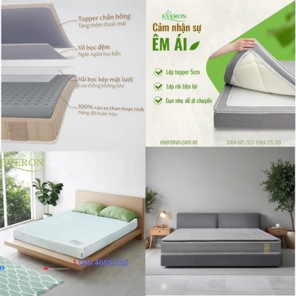 Đệm Bông Ép Top Plus hay Đệm Cao Su Natural Charcoal Latex Plus – Đệm Everon nào đáng tiền hơn?