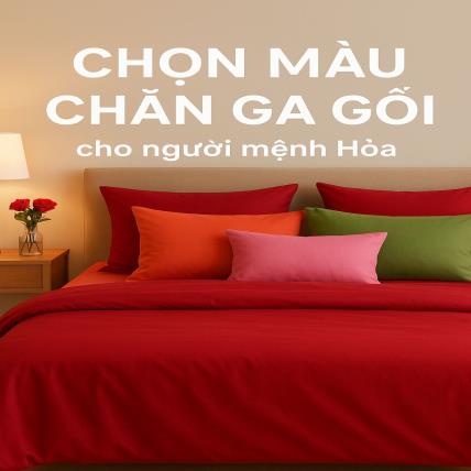 Chọn Màu Chăn Ga Gối Cho Người Mệnh Hỏa: Sự Nghiệp Thăng Hoa, Tình Duyên Nồng Ấm