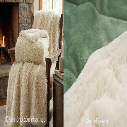 So Sánh Chăn Lông Cừu Nhân Tạo Và Chăn Nỉ Everon: Nên Chọn Loại Nào Cho Mùa Đông?