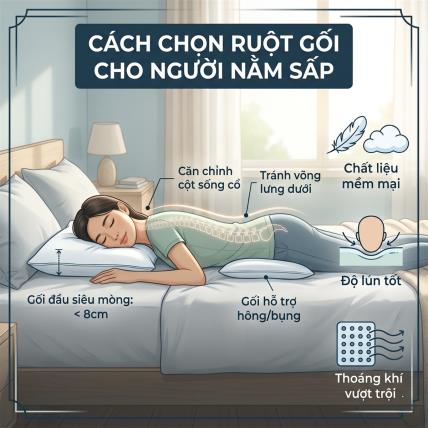 Cách Chọn Ruột Gối Cho Người Có Thói Quen Nằm Sấp
