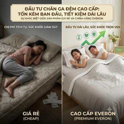 Đầu Tư Bộ Chăn Ga Cao Cấp: Tốn kém ban đầu nhưng tiết kiệm dài lâu